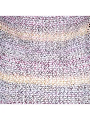 We The Free Crochet Tank Top Medium Purple Lavender Multicolor Open Back thumbnail 7
