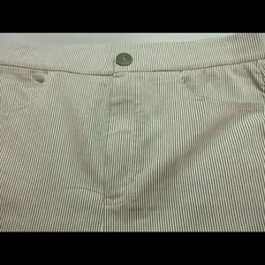 Free People striped pants blue & white sz M thumbnail 3