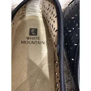 White Mountain Navy Blue Perforated Ballet Flats Comfort Size 9M Women’s Casual thumbnail 4