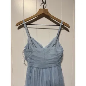 Lulus‎ Baby Blue Tulle Bridesmaid Formal Evening Gown XS thumbnail 8
