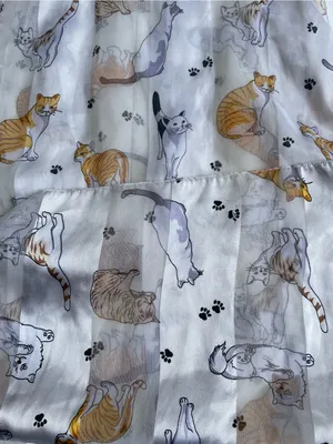 Unbranded Silky Cat Scarf White thumbnail 3