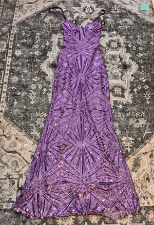 City Triangles Purple Prom Dress thumbnail 1