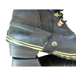 Sorel Conquest Carly Boots Womens 8 Black Suede Leather Waterproof Tall Riding thumbnail 12