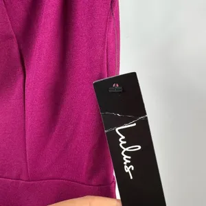NWT Lulus Season of Fun Off-the-Shoulder Skater Dress in Magenta Size Small‎ thumbnail 6