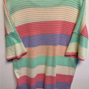 BomBom‎ Women's Multicolor Waffle Knit Top thumbnail 9