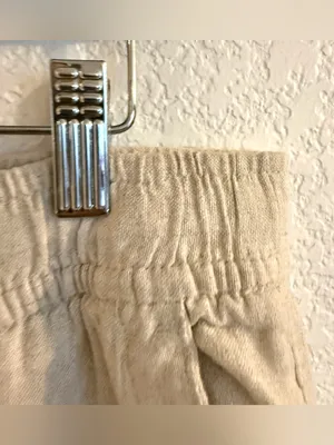 Old Navy Womens Pants Oatmeal Beige High Rise Wide Leg Linen Blend Size XL thumbnail 8