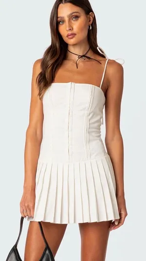 White Edikted mini dress thumbnail 1