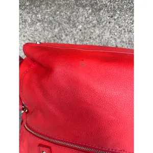 Kate Spade New York Red Pebbled Leather Satchel Crossbody Bag Gold Hardware thumbnail 4