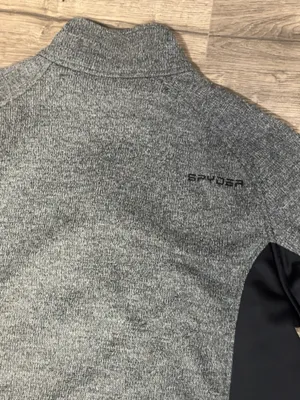 Spyder Women’s XL Gray Black Quarter Zip Pullover Sweater Athletic Top thumbnail 10