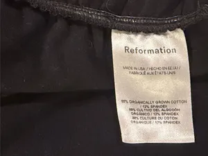 Reformation Lindy Knit Top in black size extra small thumbnail 5