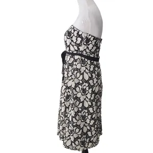 Motherhood Maternity‎ Strapless Dress Lace Floral Black/White Size Small thumbnail 4