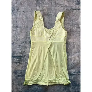 Lululemon Run: Tame Me Tank in Faded Zap Neon Yellow Green Size 4 thumbnail 6