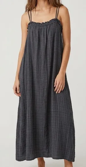 Apiece Apart Pina Spaghetti Strap Dress Size Small Mimosa Flowy Cotton Gauze thumbnail 1