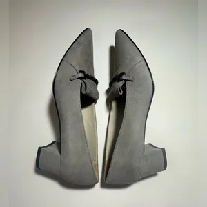 Amalfi Panda Pump Rangoni Firenze Made In Italy Grey‎ Cash Designer Classy 7.5 M thumbnail 8