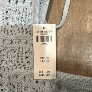 Hollister light blue crotchet top thumbnail 2