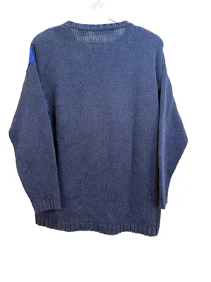 1980s Nautical Maritime Sailing Vintage Sailboat Whimsical Lagenlook Sweater thumbnail 8
