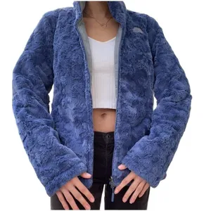 The North Face blue gray mossbud swirl reversible jacket top women’s M thumbnail 11