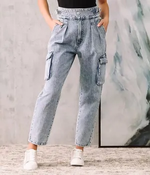 Signature 8 Ultra High Cargo Straight Jeans thumbnail 2