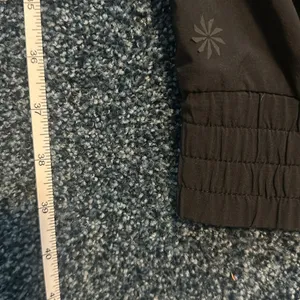 Athleta Black Joggers Pants XL elasticized waist and ankles pattern nwot thumbnail 9