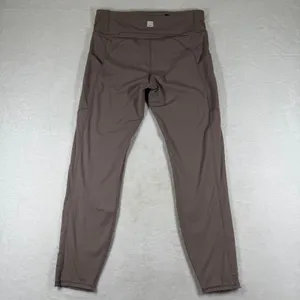 Vuori Daily Legging VW429 Marsala Mauve High Rise Pocket Yoga Pants Size L‎ thumbnail 7