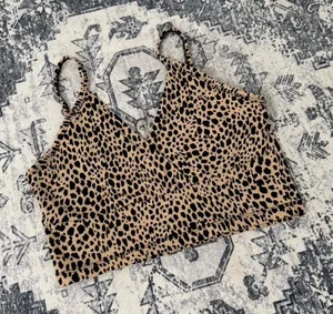 Brandy Melville Cotton Cheetah Print Tank - OS thumbnail 1