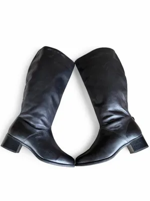 Vintage Regence Black Leather Knee High Boots Women’s Size 9 Made in Canada thumbnail 6