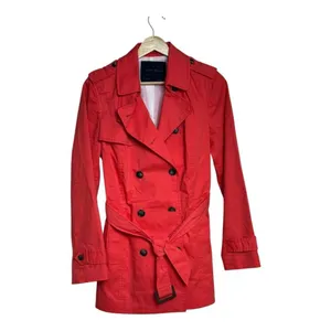 Zara basic coral trench coat with belt #trenchcoat large‎ thumbnail 2