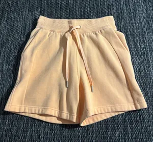 Lululemon Scuba High Rise Short 5” Light Cotton Terry Peach Bellini Size 4 thumbnail 1