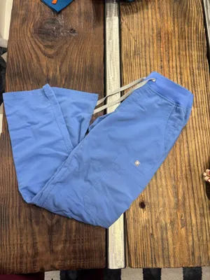 Figs W Yola HR Slim scrub pants light blue thumbnail 2