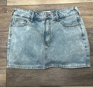 Pacsun light wash mini skirt. SIZE 27. thumbnail 1