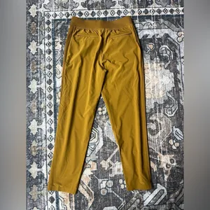 Athleta Brooklyn‎ Ankle Pants Brass Yellow Mid Rise Pockets thumbnail 6