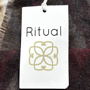 Ritual 100% Wool Multicolor Striped Oversized Scarf Wrap Shawl Boho NWT Multiple thumbnail 9