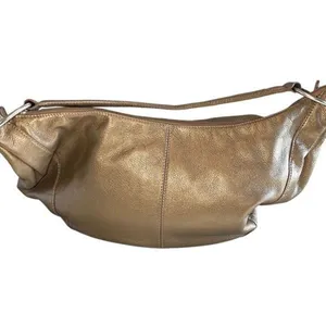 HOBO International Slouch 90s Style Gold Shoulder Bag w/story card Medium‎ thumbnail 3
