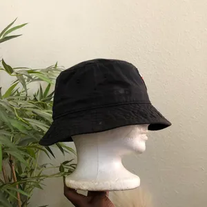 Chicago Bulls Mitchell & Ness Bucket Hat Black Red Logo NBA Cap S/M thumbnail 3