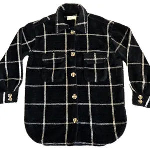 Z Supply Women’s Sz XSmall Button Up Tucker Shacket Shirt Jacket Washed Black thumbnail 5