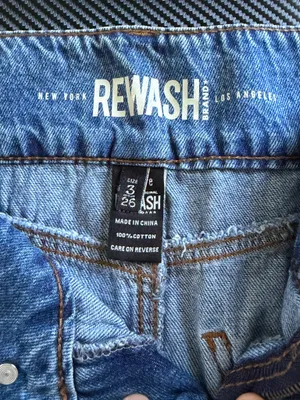 Rewash Juniors Blue Denim Mini Skirt Size 3 thumbnail 3
