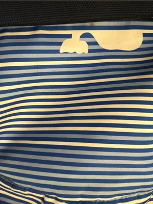Vineyard Vines Whale Blue and White striped Backpack thumbnail 4