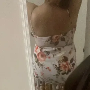 Gorgeous Soft Pink Orange Green Floral Maxi Dress Medium thumbnail 6
