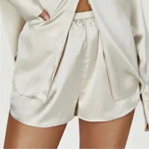 Meshki Meera Satin Shorts Ivory Size Medium thumbnail 1