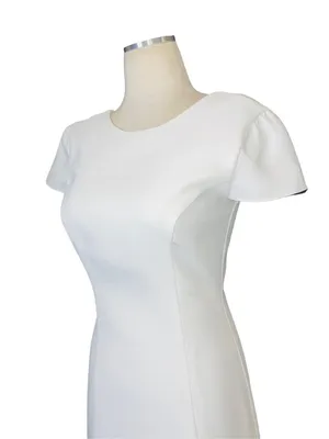 Amanda Uprichard Evalina Dress in Ivory XSmall New Womens Cocktail Sheath thumbnail 5