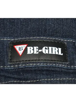BE-GIRL Stretch Jeans Size 9/10 Dark Wash Boot Cut Embellished Pockets Butt Lift thumbnail 7