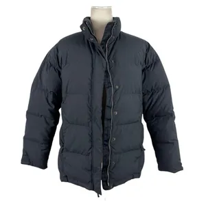 LL Bean Black and Pink Puffer Feather Down Puffer Full Zip Ski Winter Jacket M thumbnail 5
