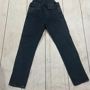 Lucky brand the tomboy overalldark blue denim overalls thumbnail 4