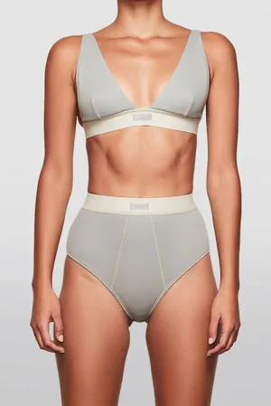 SKIMS Cotton-Blend‎ Plunge Bralette thumbnail 1