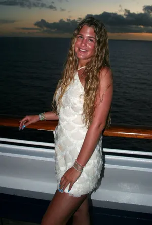 Sequin dress White Size M thumbnail 1