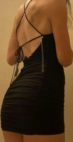 Windsor black short tight homecoming dress thumbnail 2