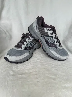 Saucony Excursion TR14 Sneakers Womens 8 Gray Purple Trail Running Walking Shoe thumbnail 8