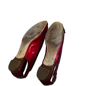 Michael Kors Women's Red Leather Ballet Flats Size 7.5M Slip-On Casual Shoes thumbnail 10