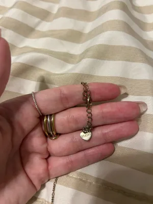Bracha “K” Heart Necklace Gold thumbnail 2