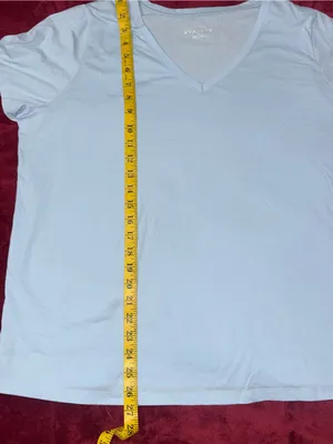 Ava & Viv Pale Blue V-Neck Short Sleeve Tee thumbnail 9